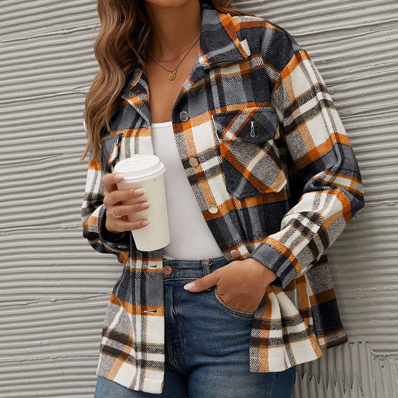 Janou Checkered Jacket | Perfect Autumn Layer-Auburn-S-State of Style