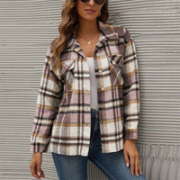 Janou Checkered Jacket | Perfect Autumn Layer-Pink-S-State of Style