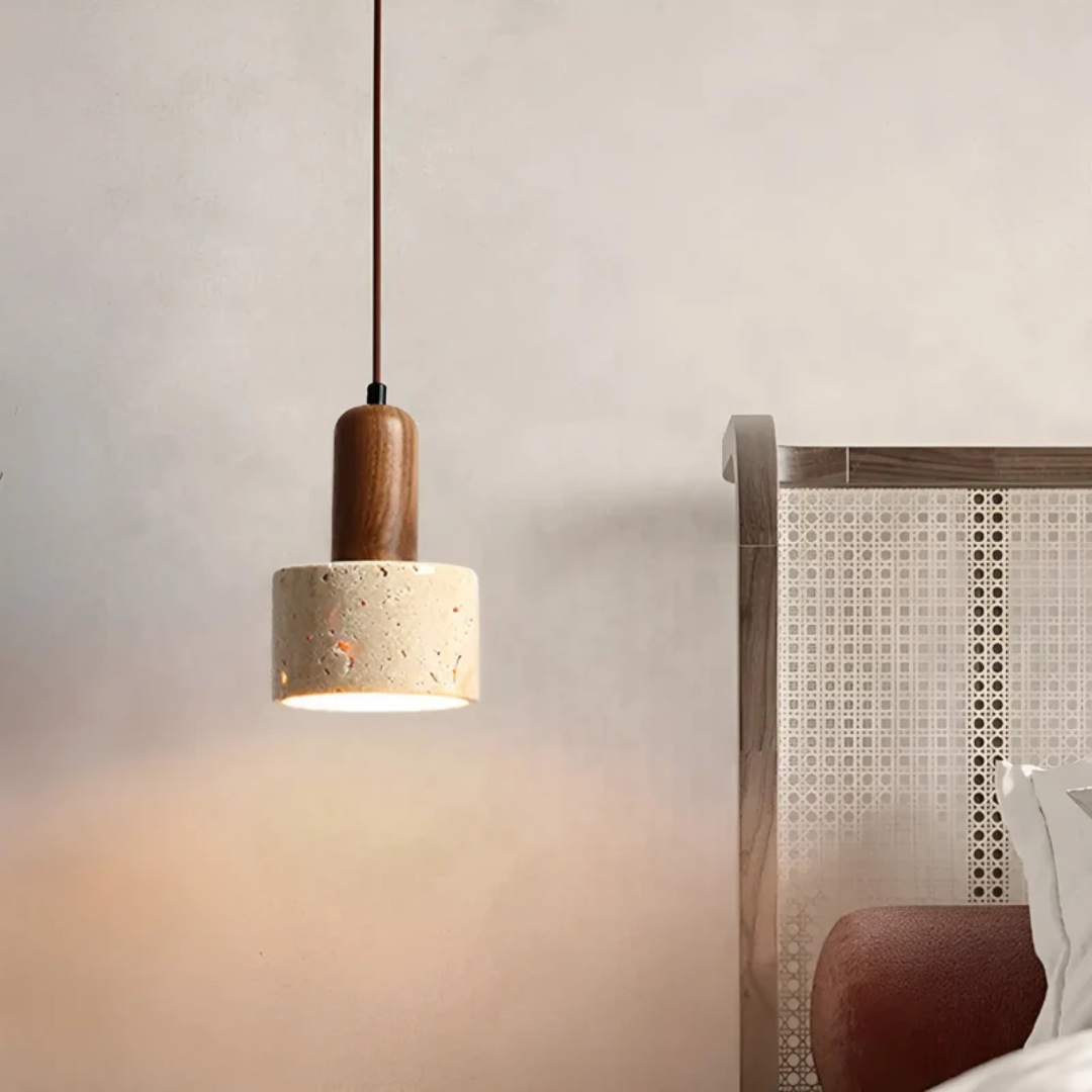 Japanese Design Wabi-Sabi Ceiling Lamp - TranquilGlow-State of Style