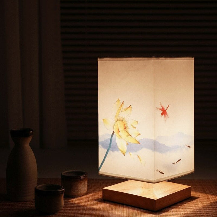 Japanese-Scandinavian Table Lamp - HikariGlow-Lotus-State of Style