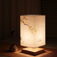 Japanese-Scandinavian Table Lamp - HikariGlow-Yellow Flower-State of Style