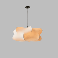 Japanese Silk Pendant Lamp in Wabi Sabi Style - Sana-White Light-40cm x 20cm-State of Style