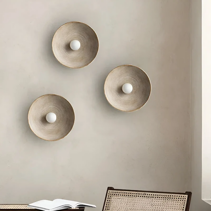 Japanese Wabi-Sabi Wall Lamp - ZenGlow Disc-State of Style