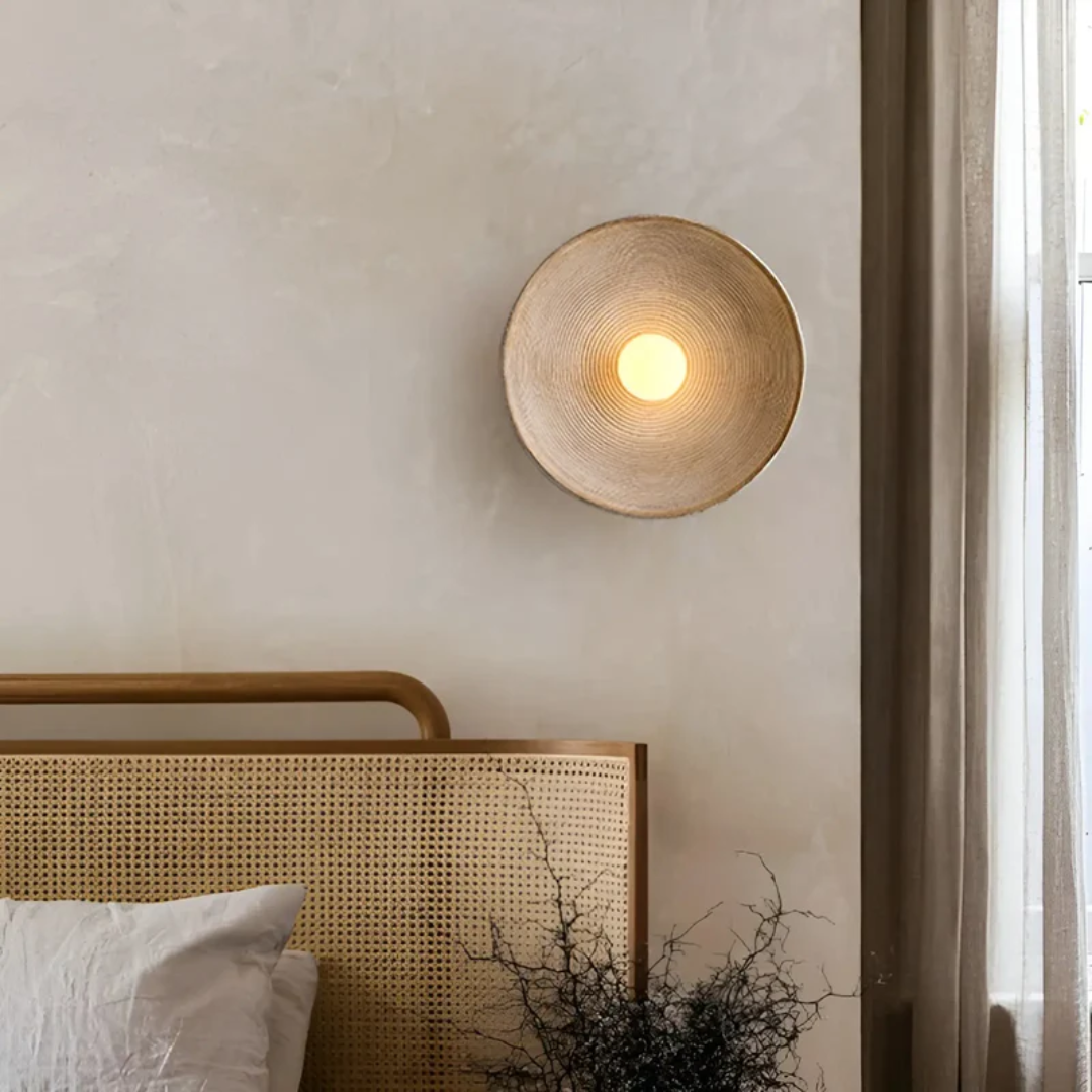 Japanese Wabi-Sabi Wall Lamp - ZenGlow Disc-State of Style