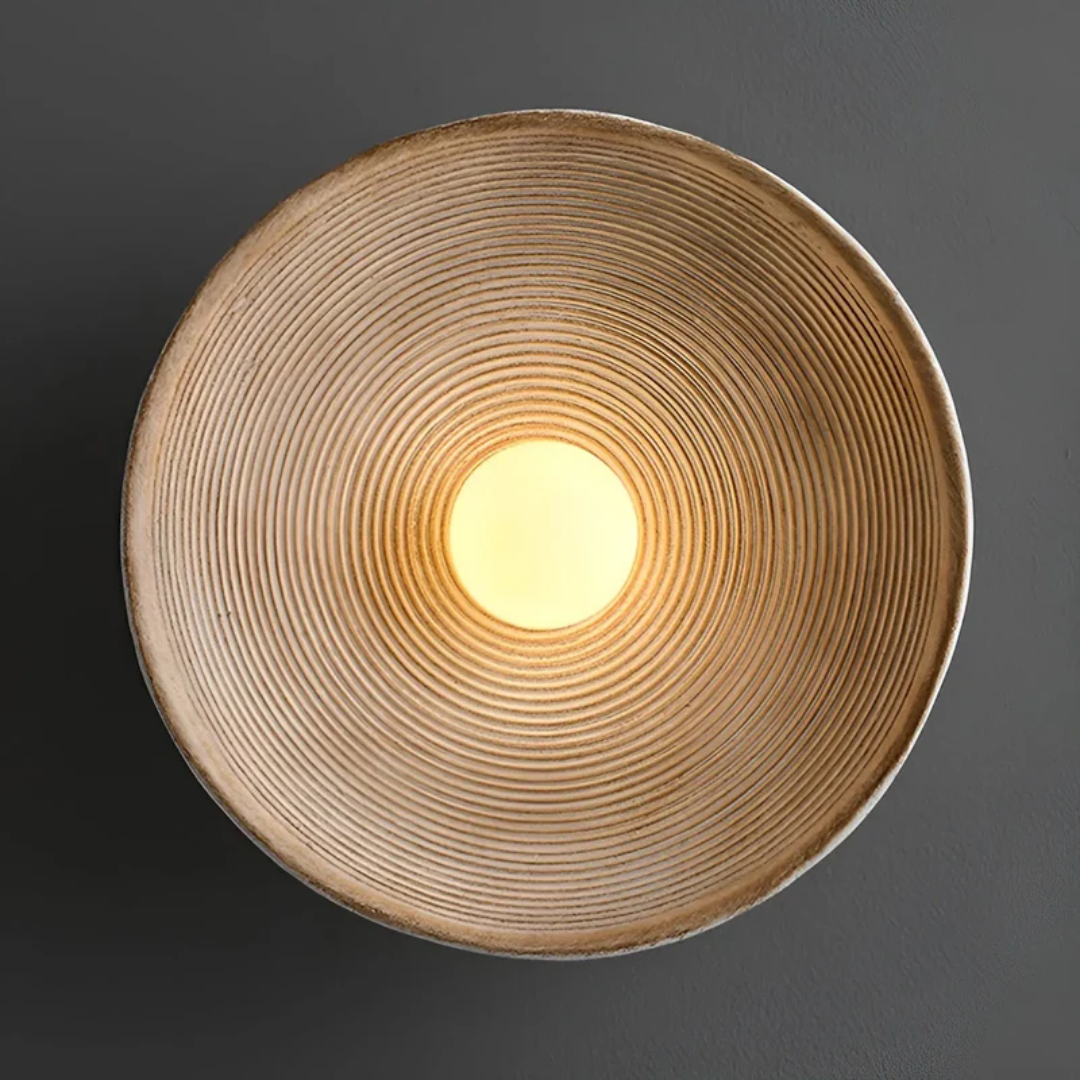 Japanese Wabi-Sabi Wall Lamp - ZenGlow Disc-State of Style
