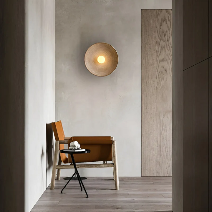 Japanese Wabi-Sabi Wall Lamp - ZenGlow Disc-State of Style