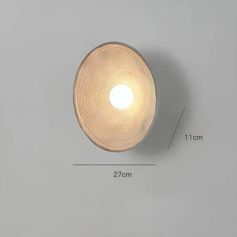 Japanese Wabi-Sabi Wall Lamp - ZenGlow Disc-State of Style