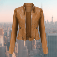 Jaqueline Women's Leather Jacket | Stylish and Durable-Light Brown-S-State of Style