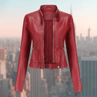 Jaqueline Women's Leather Jacket | Stylish and Durable-Red-S-State of Style
