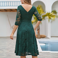 JENNY FORMAL DRESS WITH 3/4 SLEEVES-White-XS-State of Style