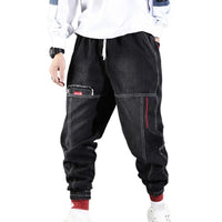 Jesse Men's Hip-Hop Cargo Pants-Black-M-State of Style