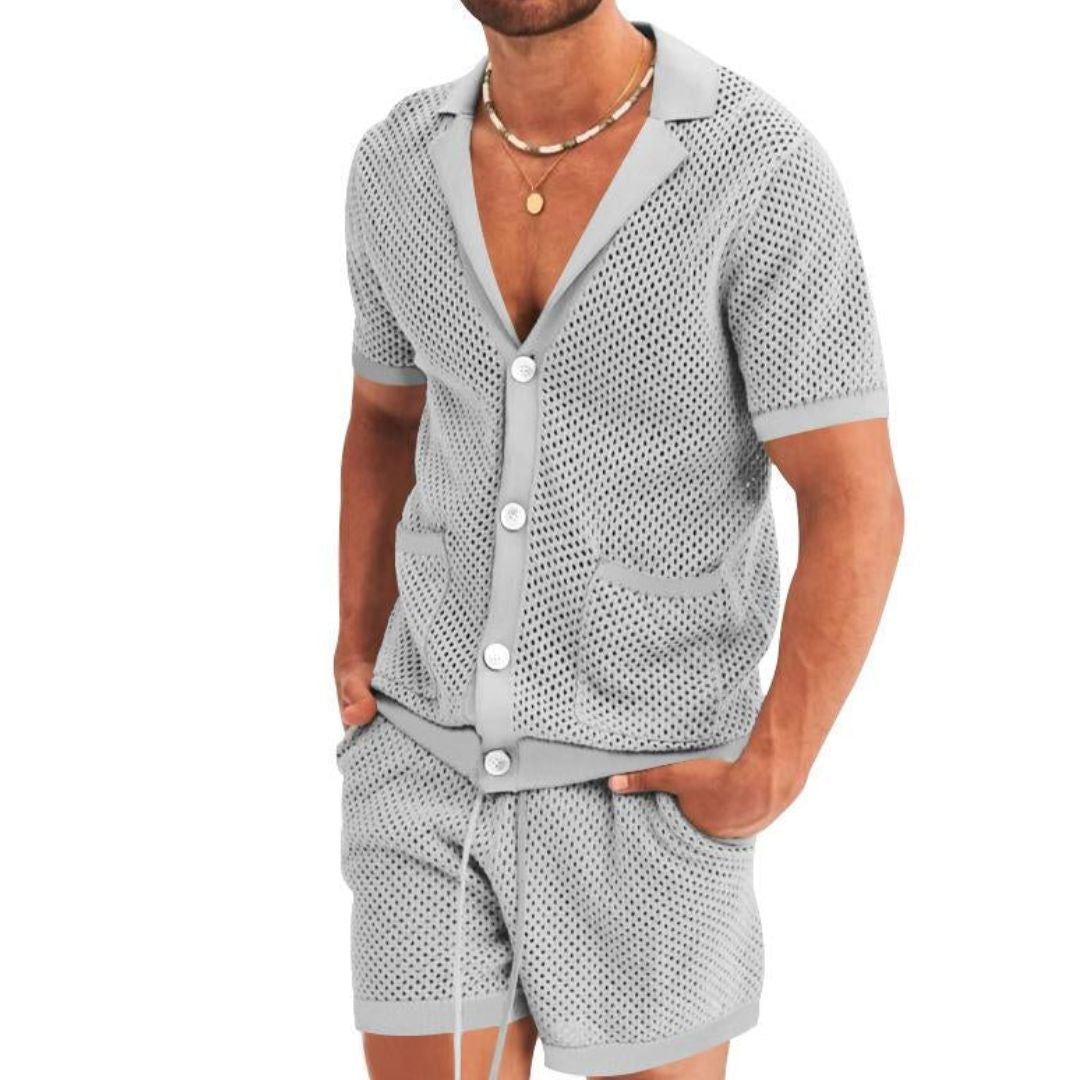 Jonathan Loungewear Set | Two-Piece & Comfortable-Blue-S-State of Style