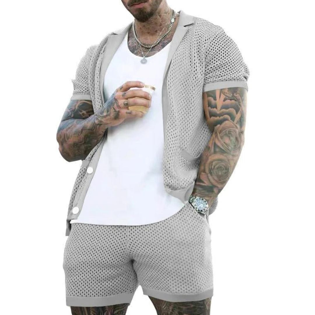 Jonathan Loungewear Set | Two-Piece & Comfortable-Blue-S-State of Style