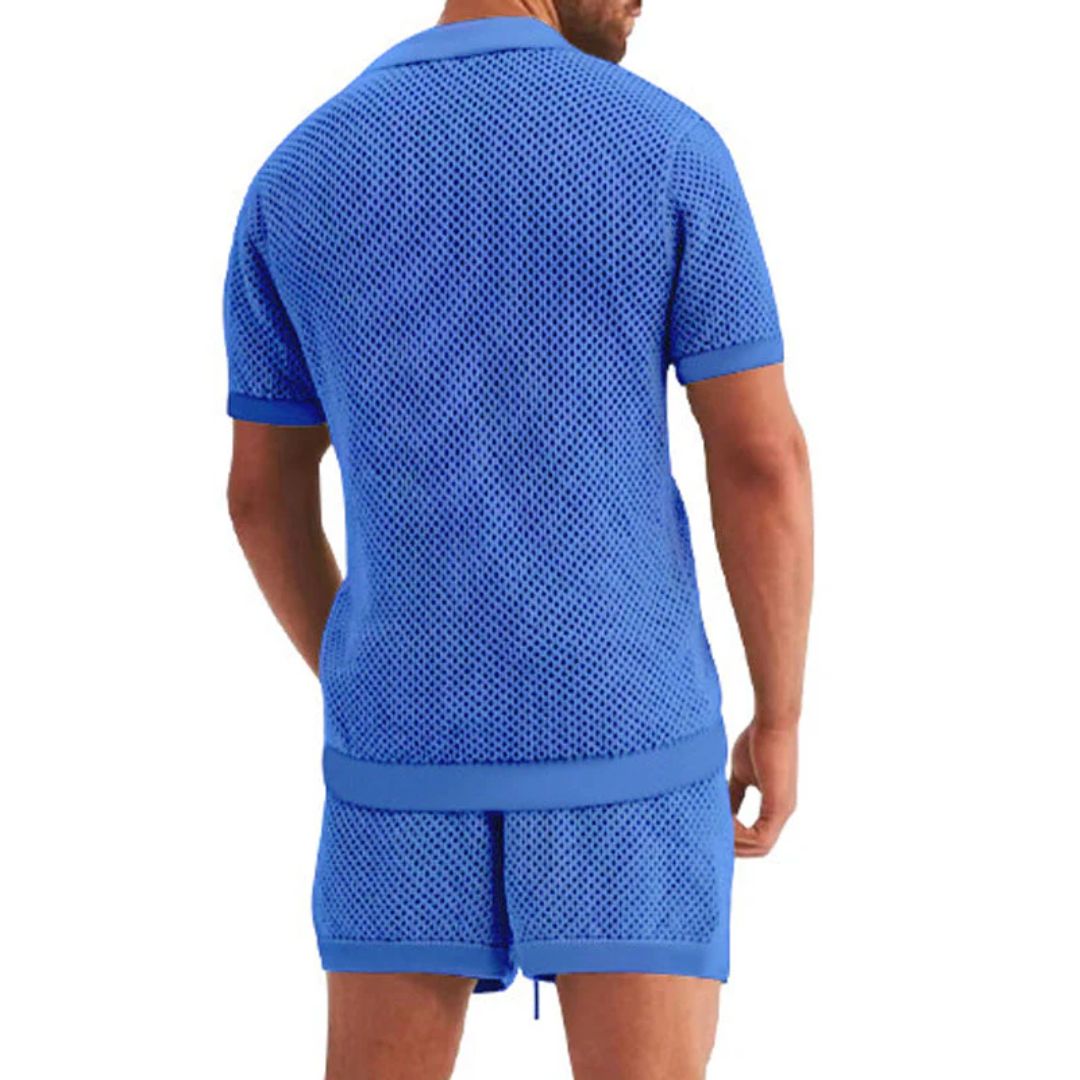 Jonathan Loungewear Set | Two-Piece & Comfortable-Blue-S-State of Style