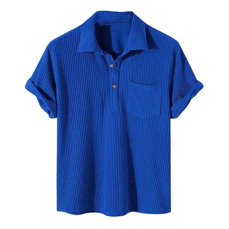 Jovan | Casual Luxury Men's Shirt-Blue-M-State of Style
