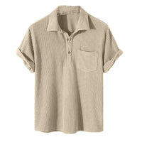 Jovan | Casual Luxury Men's Shirt-Khaki-M-State of Style