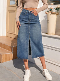 Kalista – Classic High-Waisted Pencil Skirt-S-State of Style