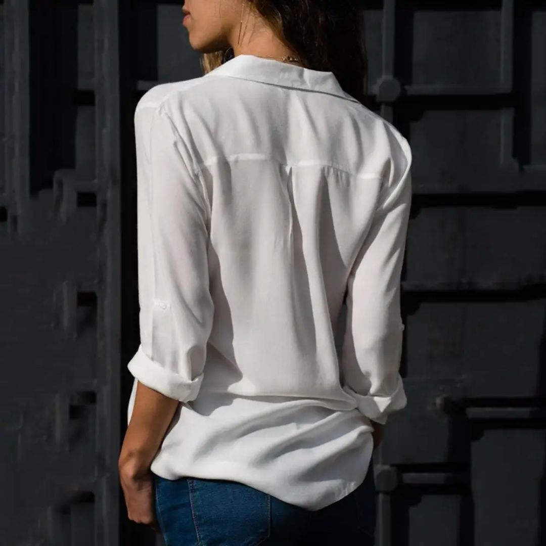 Katherine Blouse | Stylish & Versatile-Orange-S-State of Style