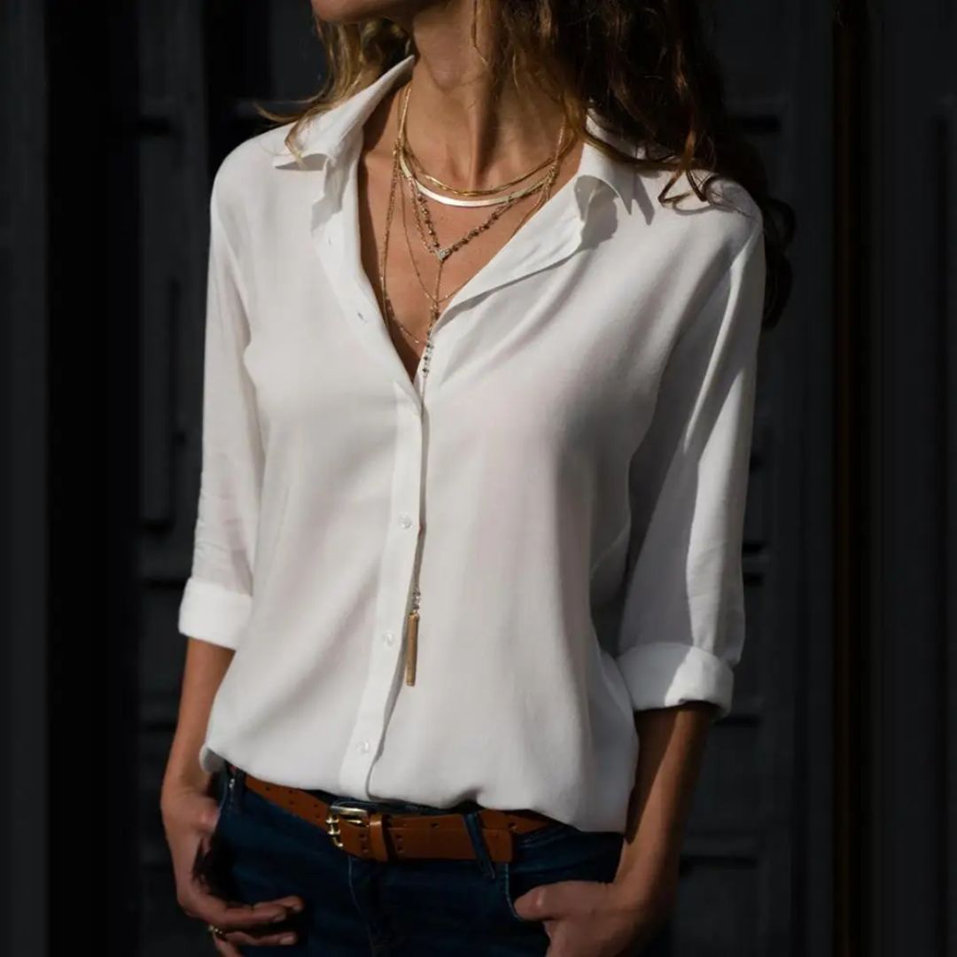 Katherine Blouse | Stylish & Versatile-White-S-State of Style