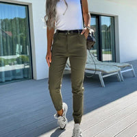 Khaki Chino Pants - Elise-Khaki-S-State of Style