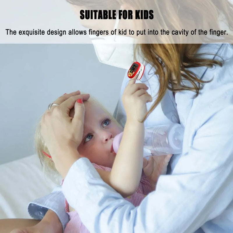 KidPulse Kid-Friendly Pulse Oximeter for Health Monitoring-Blue-State of Style