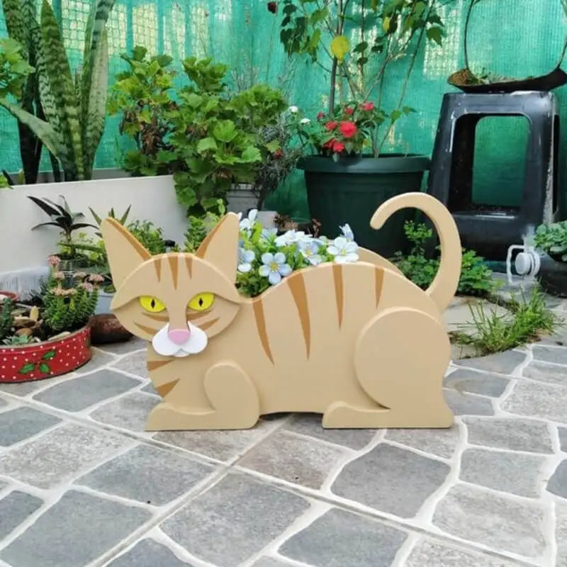 KittyKraft Cat-Shaped DIY Garden Pot-Ginger-State of Style