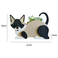 KittyKraft Cat-Shaped DIY Garden Pot-White-State of Style