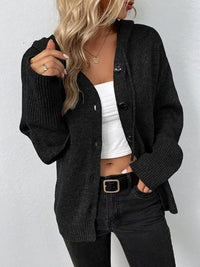 Knitted Cardigan for Women - Sofia-Black-S-State of Style