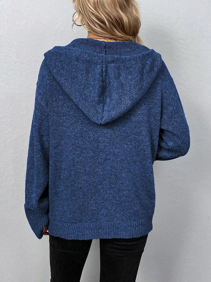 Knitted Cardigan for Women - Sofia-Grey-S-State of Style