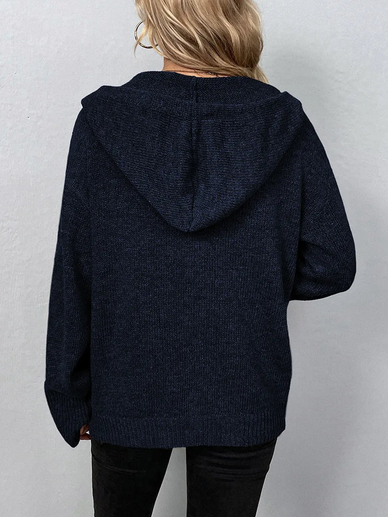 Knitted Cardigan for Women - Sofia-Grey-S-State of Style