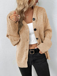 Knitted Cardigan for Women - Sofia-Khaki-S-State of Style