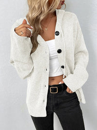 Knitted Cardigan for Women - Sofia-White-S-State of Style