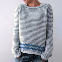 Knitted Sweater for Women - Adeline-Stripe-S-State of Style