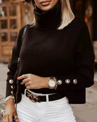 Knitted Sweater - Nova-Black-S-State of Style