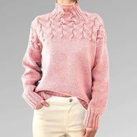 Knitted Turtleneck Sweater for Women – Elara-Sky Blue-S-State of Style