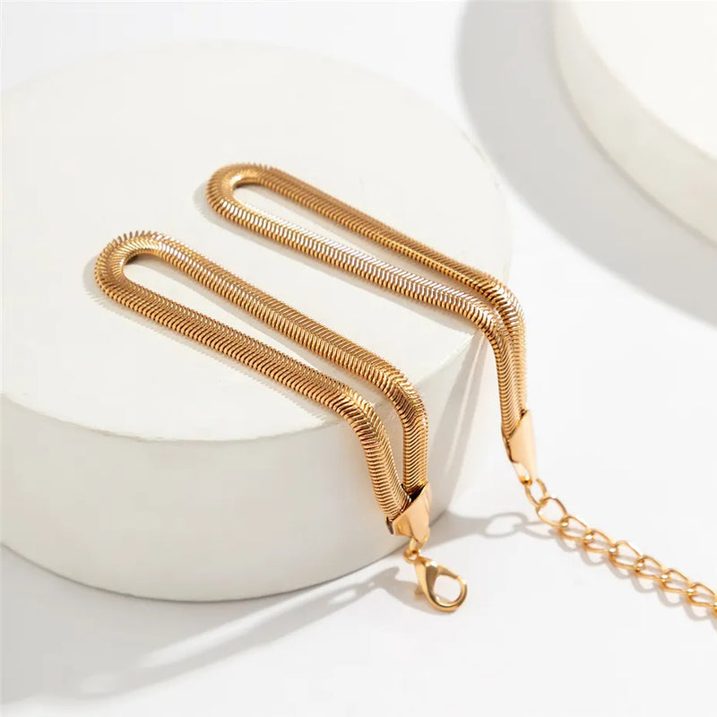 Knotted Snake Chain Bracelet | Elegant Women's Jewellery-GOLD-State of Style
