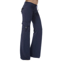 Ladies Bootcut Cargo Pants with Pockets – Isabella-Green-XS-State of Style