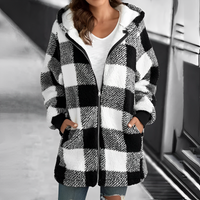 Ladies' Coat with Hood - Camila-Black-S-State of Style