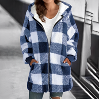 Ladies' Coat with Hood - Camila-Blue-S-State of Style