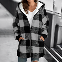 Ladies' Coat with Hood - Camila-Grey-S-State of Style