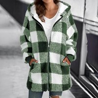 Ladies' Coat with Hood - Camila-Light green-S-State of Style