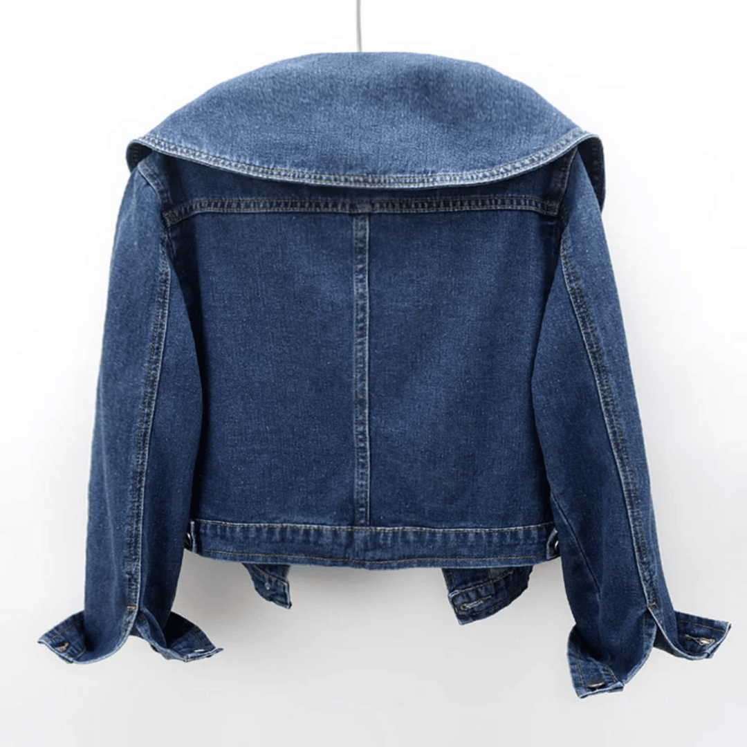 Ladies' denim jacket with sailor collar – Giovanna-S-State of Style