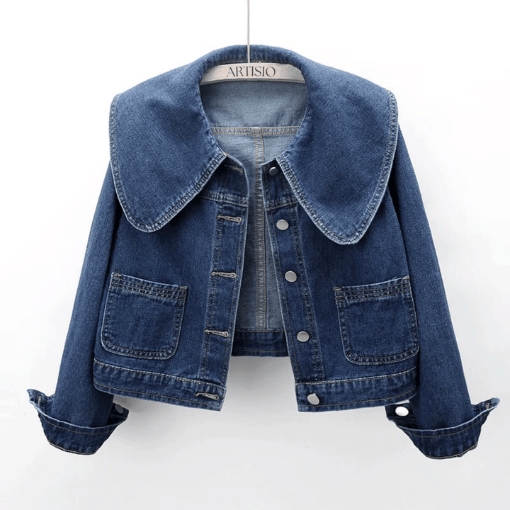 Ladies' denim jacket with sailor collar – Giovanna-S-State of Style