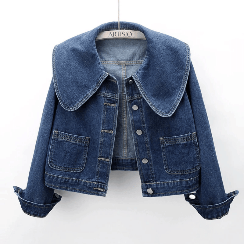 Ladies' denim jacket with sailor collar – Giovanna-S-State of Style