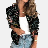 Ladies Retro Bomber Jacket with Print – Zoë-D-XS-State of Style
