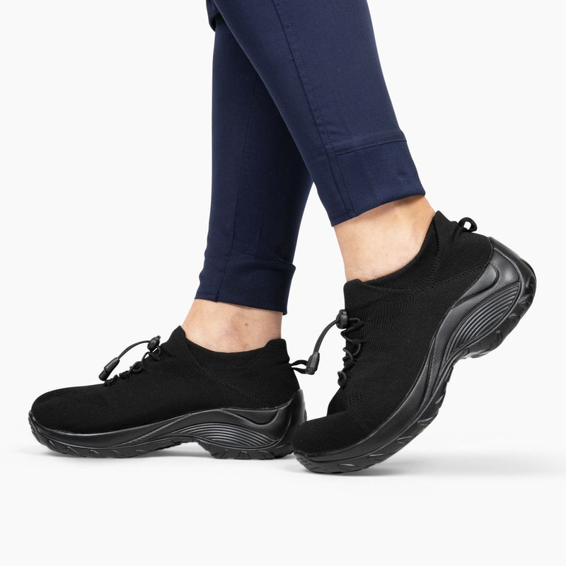 Ladies Sneakers - FlexiComfort-Black Purple-3.0-State of Style