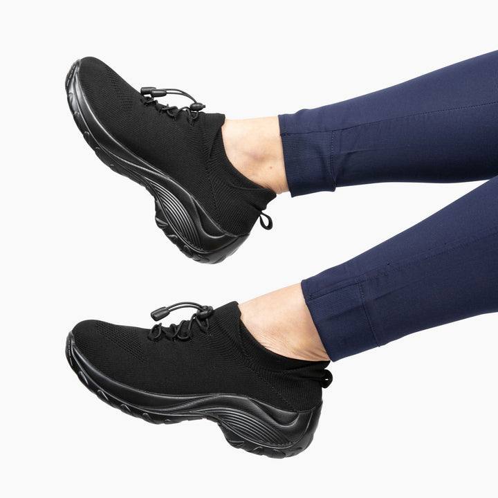 Ladies Sneakers - FlexiComfort-Black Purple-3.0-State of Style
