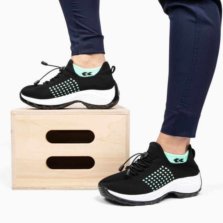 Ladies Sneakers - FlexiComfort-Black Purple-3.0-State of Style