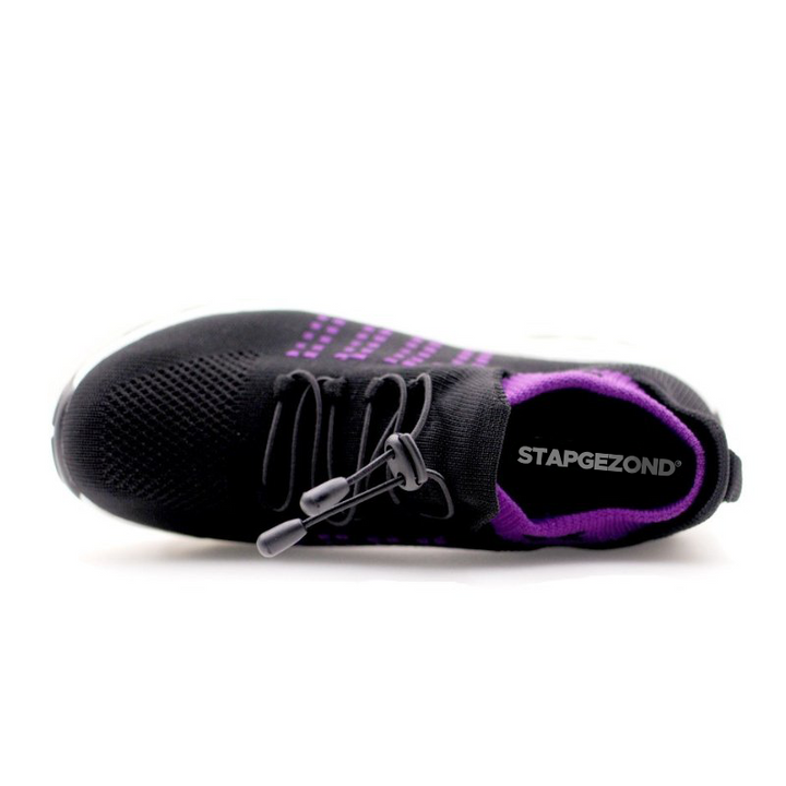 Ladies Sneakers - FlexiComfort-Black Purple-3.0-State of Style