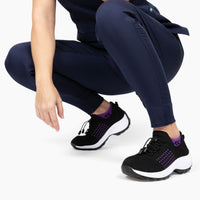 Ladies Sneakers - FlexiComfort-Black Purple-3.0-State of Style